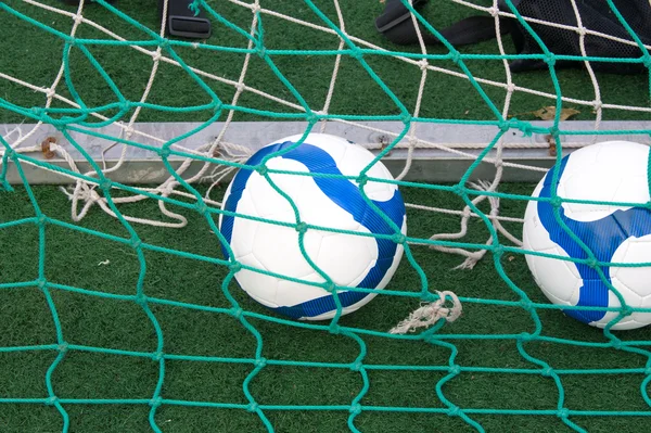 Texture Background Football Training Children Balls — Stock Photo, Image