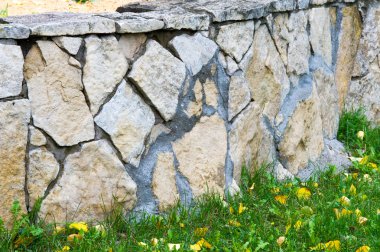 Doku, desen, arka plan. Granit taşlar. Kumtaşı bariyer yataklar kaplı. tortul birlikte çimentolu kum veya kuvars taneleri oluşan,