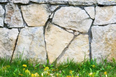 Doku, desen, arka plan. Granit taşlar. Kumtaşı bariyer yataklar kaplı. tortul birlikte çimentolu kum veya kuvars taneleri oluşan,