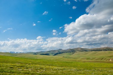 dağ, dağ, tepe. Kazakistan. Tien Shan. Takma Yaylası