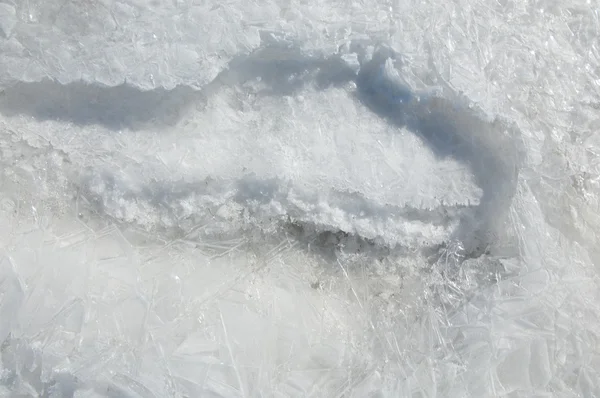 在河上的冰 — 图库照片