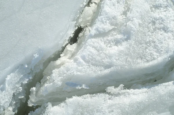 Texture Ice Frozen Ice River — Stock Photo, Image