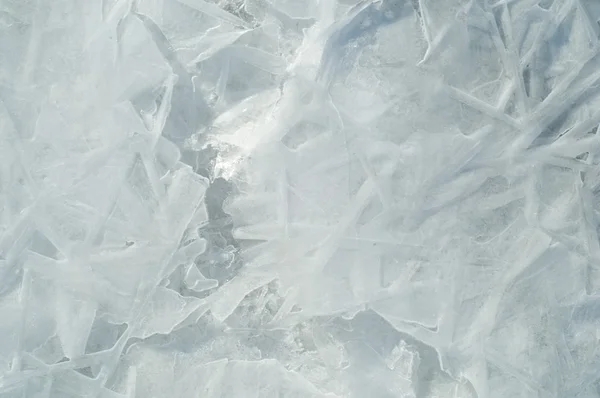 Texture Glace Glace Gelée Sur Rivière — Photo