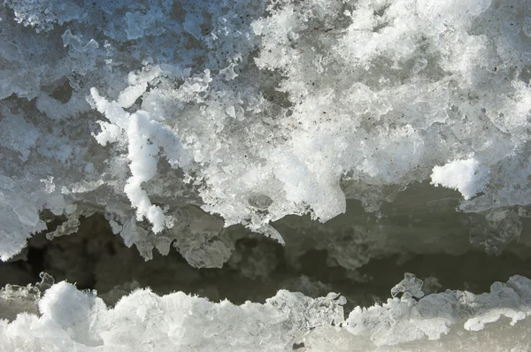 Texture Ice Frozen Ice River — Stock Photo, Image