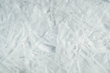 doku. buz. Donmuş buz Nehri üzerinde.