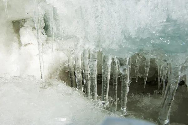 Texture Ice Frozen Ice River — Stock Photo, Image