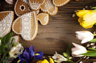 Paskalya kurabiyeleri. Bisküvi, çerez, fal kurabiyesi, tereyağlı kurabiye