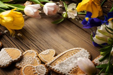 Paskalya kurabiyeleri. Bisküvi, çerez, fal kurabiyesi, tereyağlı kurabiye