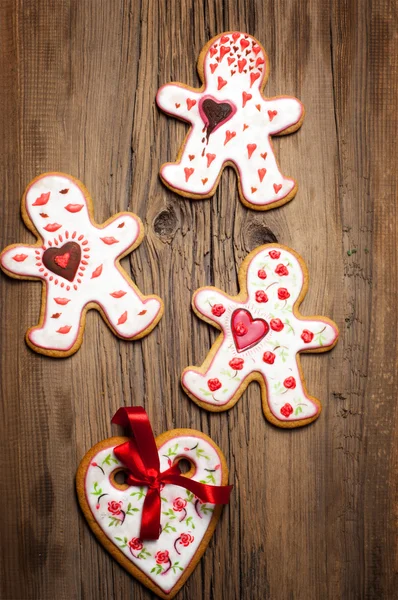 Biscoitos Dia dos Namorados — Fotografia de Stock