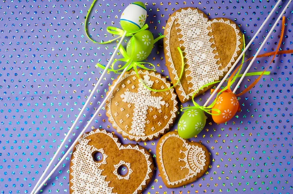 Easter cookies. cooky, cookie, fortune cookies, butter cookies — Stock Photo, Image