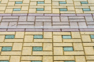 Doku, arka plan, renkli alan kaldırım döşeme ile kaplı