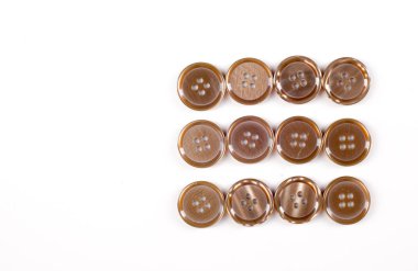 Doku, arka plan, düğmeleri koleksiyonu dikiş. Çeşitli dikiş b