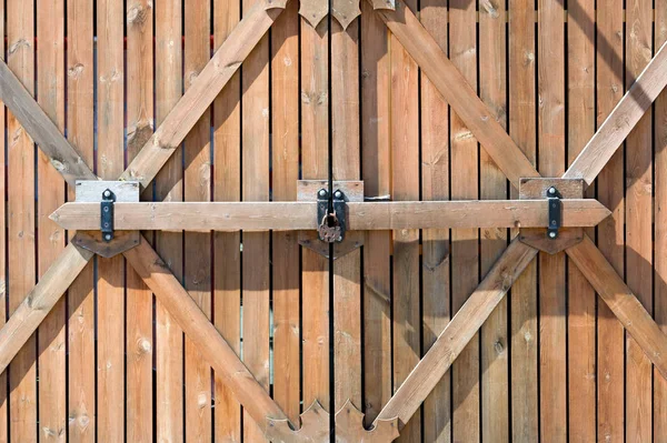 Houten Hek Een Barrière Reling Andere Rechtop Structuur Meestal Van — Stockfoto