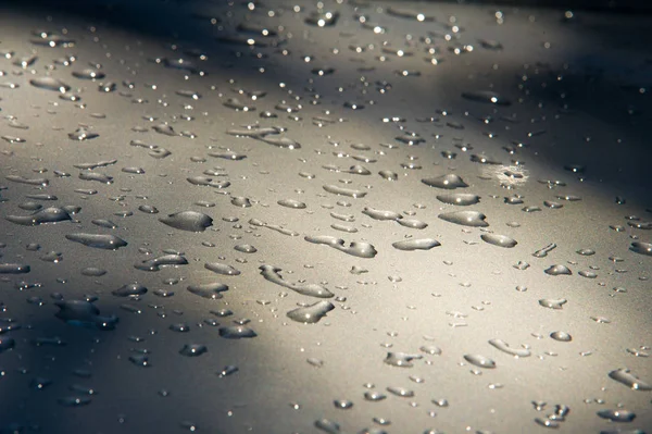 Pastello Sfondo Texture Gocce Pioggia Sulla Vernice Precipitazioni Sotto Forma — Foto Stock