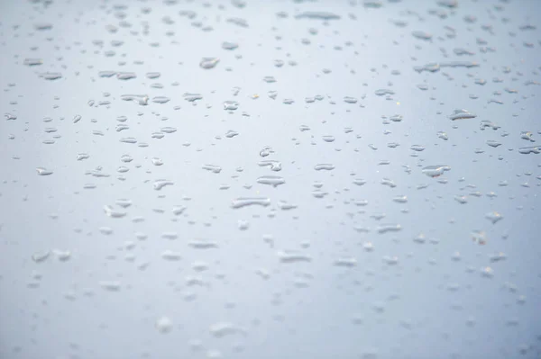 Textuur Achtergrond Regendruppels Lak Neerslag Vorm Van Waterdruppels — Stockfoto