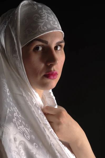 Dziewczyna Hidżab Muzułmanka Dziewczyna — Zdjęcie stockowe