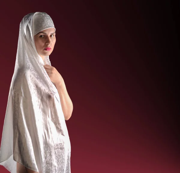 Dziewczyna Hidżab Muzułmanka Dziewczyna — Zdjęcie stockowe