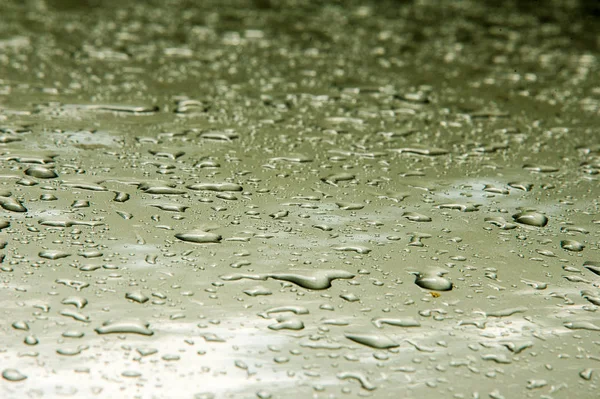 Υφή Φόντο Σταγόνες Βροχής Σχετικά Χρώμα Αμαξώματος Του Οχήματος Βαμμένες — Φωτογραφία Αρχείου