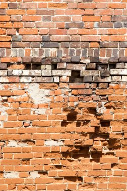 doku tuğla. Eski tuğla bina dokusuna