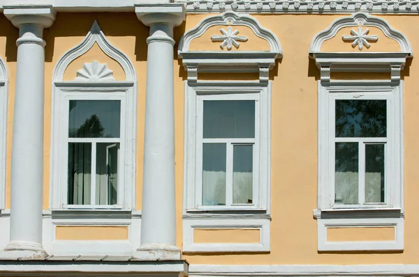 Ventana Textura Ventana Histórica Forma Actual — Foto de Stock