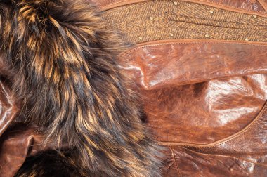 Dikişli deri ürünler. Fotoğraf stüdyosu