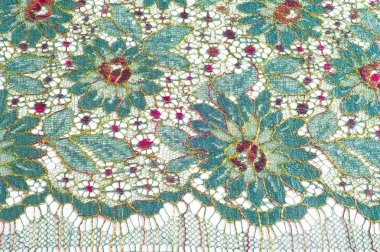 doku dantel. Beyaz bir arka plan üzerinde. Fotoğrafik bir stüdyoda yapılan