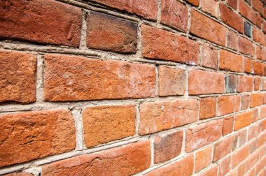 doku tuğla. Eski tuğla bina dokusuna