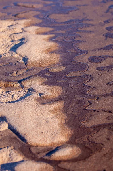 Die Textur Des Sandes Sand Der Wilden Natur — Stockfoto
