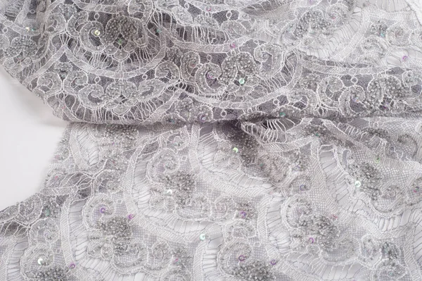 Texture Lace Fabric Slim Beautiful Lace — Stock Photo, Image