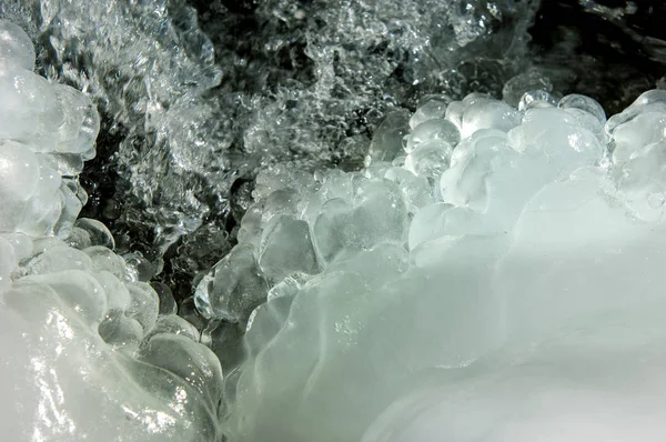 氷構造 ファブリック テクスチャのテクスチャです またはサーフェス または 物質の一貫性 — ストック写真