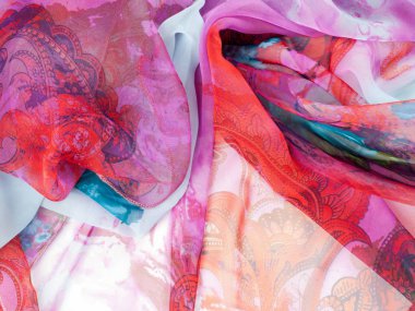 Pembe kumaş. doku. Stüdyo fotoğrafı