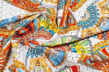 Veer. doku. Pamuk dantel. doku, tekstil, kumaş, kumaş, malzeme, doku fotoğraf stüdyosu