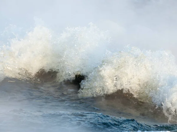 Vodní Vlny Texturu Fotografoval Přírodě — Stock fotografie