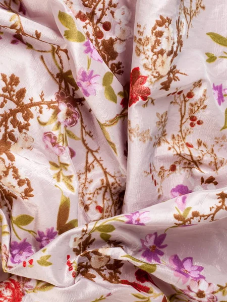 texture of fabric, silk flowers