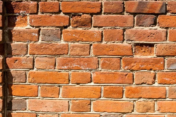 Texture Wall Bricks Old Abandoned Wall Built Bricks — Stock Photo, Image