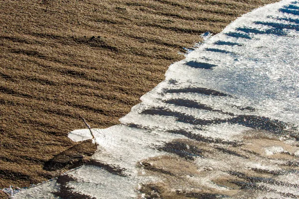 Strukturen Sanden Sand Den Vilda Naturen — Stockfoto