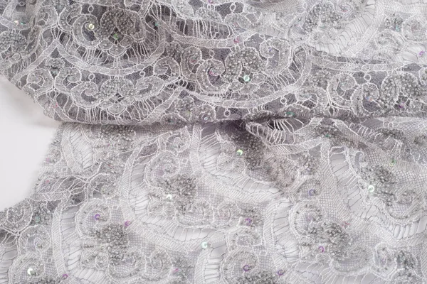 Texture Lace Fabric Slim Beautiful Lace — Stock Photo, Image