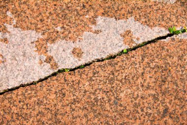 Doku, arka plan. Granit curbs