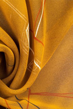 Kumaş ipek doku, kahverengi soyut çizim. fotoğraf stüdyosu