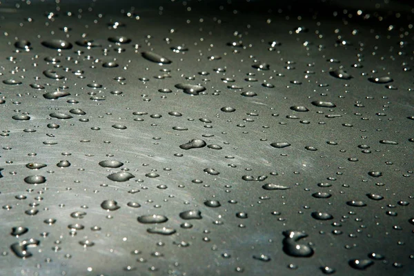Textur Hintergrund Regentropfen Auf Dem Lack Niederschlag Form Von Wassertropfen — Stockfoto