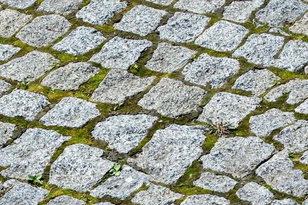 Seamless Texture Background Granite Pavement Paved Covered Asphalt Roadway Street — Stock Photo, Image