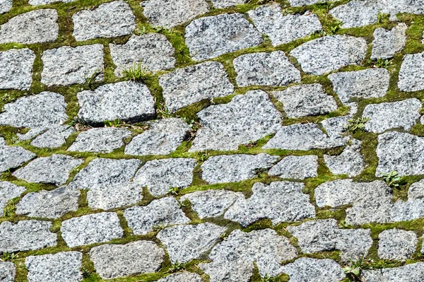 Smidig Konsistens Bakgrund Granit Trottoaren Asfalterad Eller Täckt Med Asfalt — Stockfoto