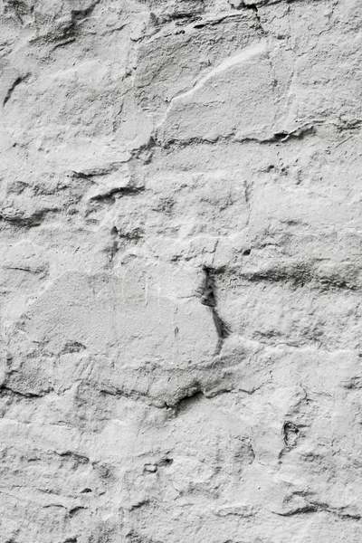 Textura Fundo Contexto Pedra Selvagem Coberta Com Tinta Branca Parede — Fotografia de Stock