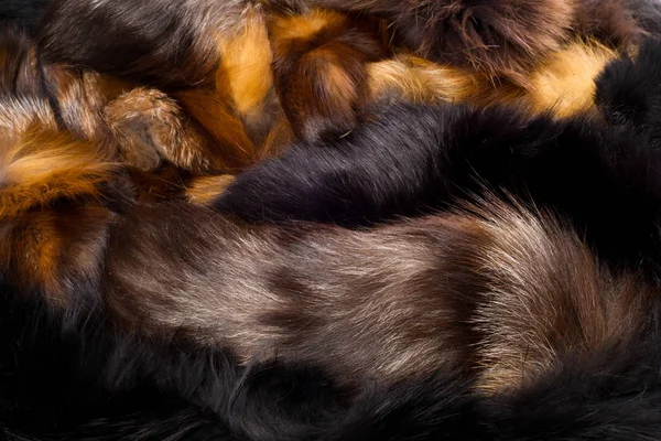 Texture Sfondo Pelliccia Volpe Mammifero Carnivoro Della Famiglia Canina Con — Foto Stock