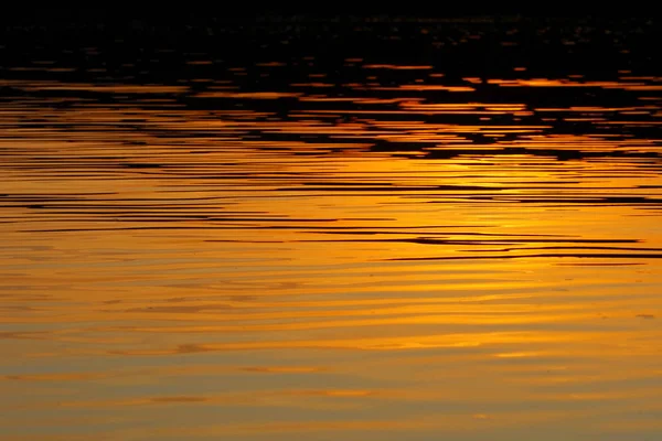 Strukturen Water Sunset Sunrise Solen Reflekteras Vatten — Stockfoto