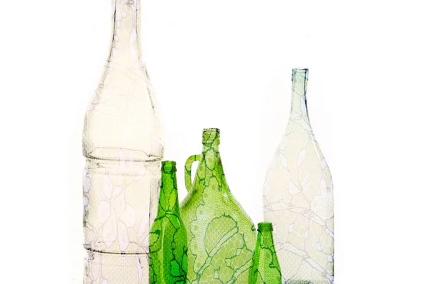 Leere Flaschen. Foto im Atelier — Stockfoto