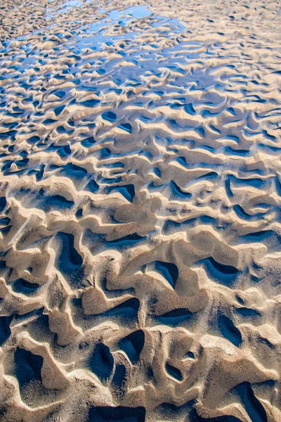 Strukturen Sanden Sand Den Vilda Naturen — Stockfoto