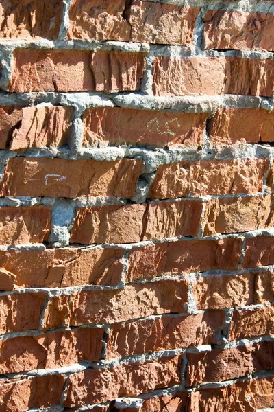 Texture, background. brick old plaster.  Brick old wall texture for background. background texture from brick wall with cracked plaster