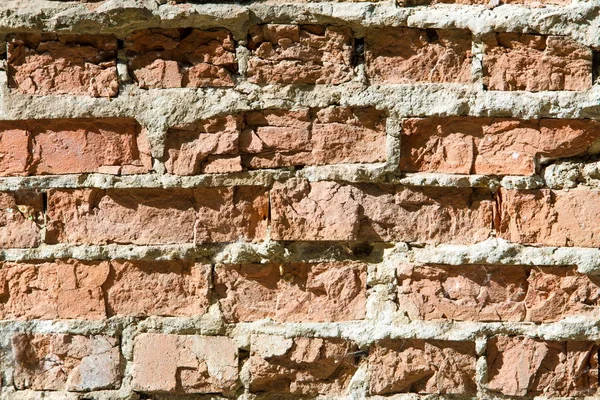 Textura Pozadí Cihly Staré Omítky Staré Americké Grungeové Cihlová Zeď — Stock fotografie