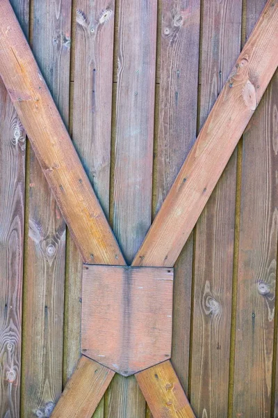 Holzzaun Eine Barriere Ein Geländer Oder Eine Andere Senkrechte Struktur — Stockfoto
